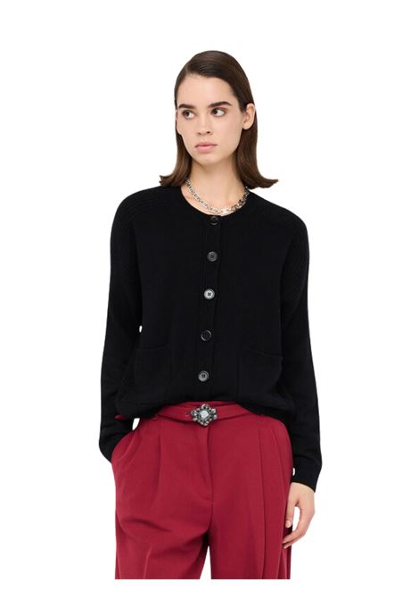 Cardigan 100% lana NERO Liu Jo | MF5062MS00922222